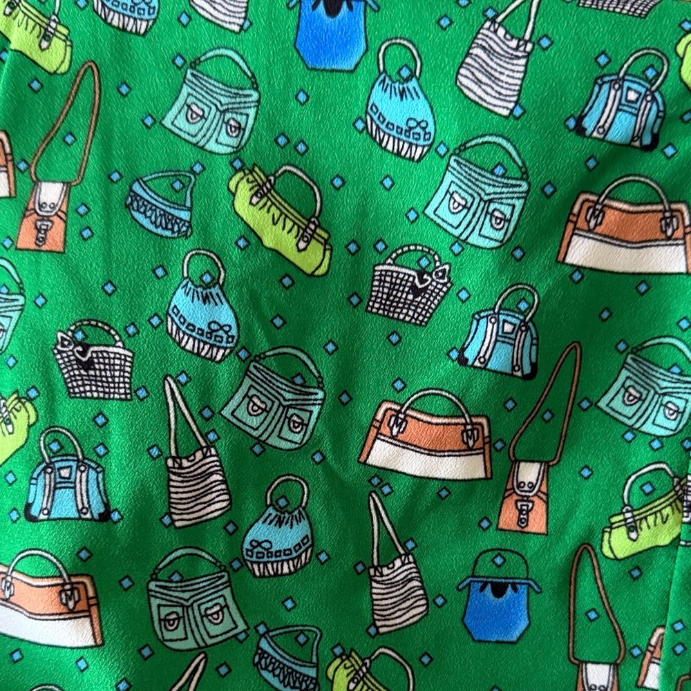 Green Sleeveless Printed Midi Dress - Picture 7 of 8